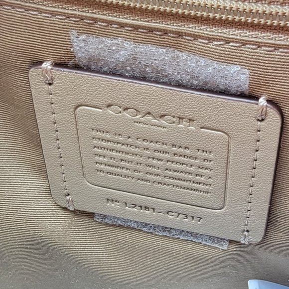 Coach Court Backpack in Signature Canvas with Tiger C7317 Light Khaki Chalk - Picture 6 of 7